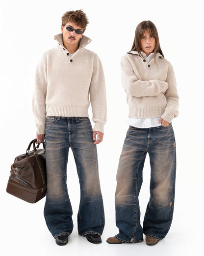 Reaven Funnel Neck Knit
