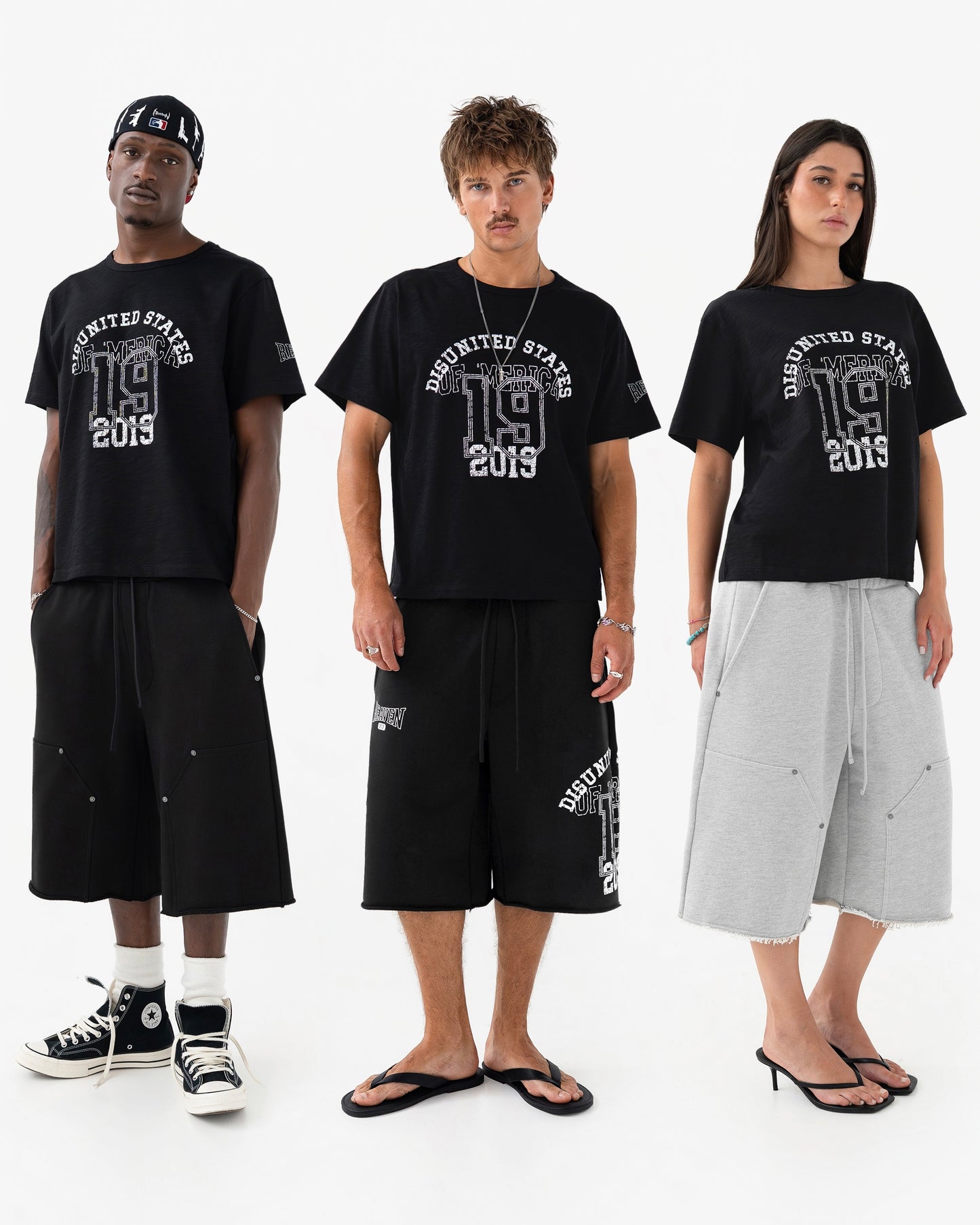 Reaven Black Disunited States T-Shirt