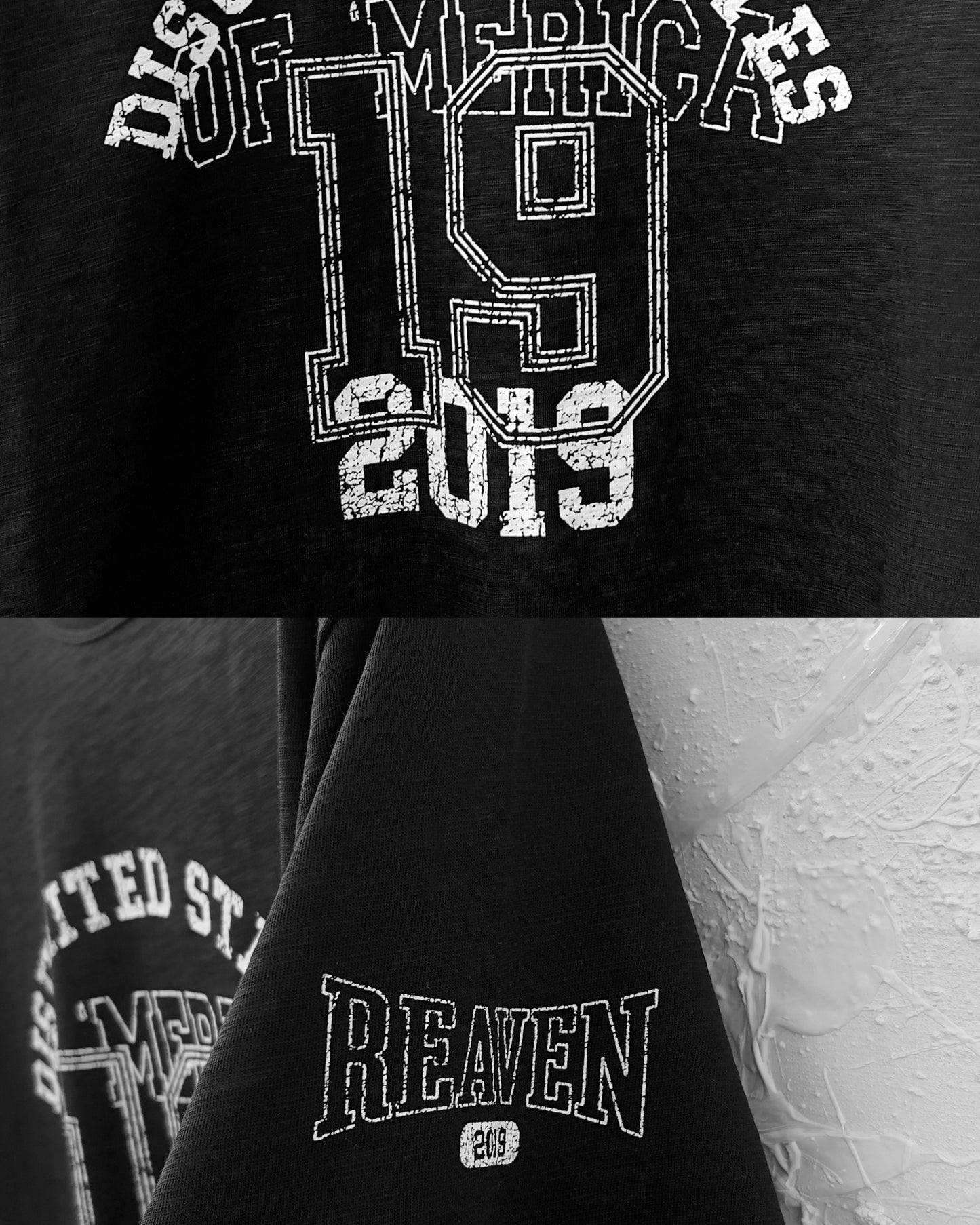 Reaven Black Disunited States T-Shirt