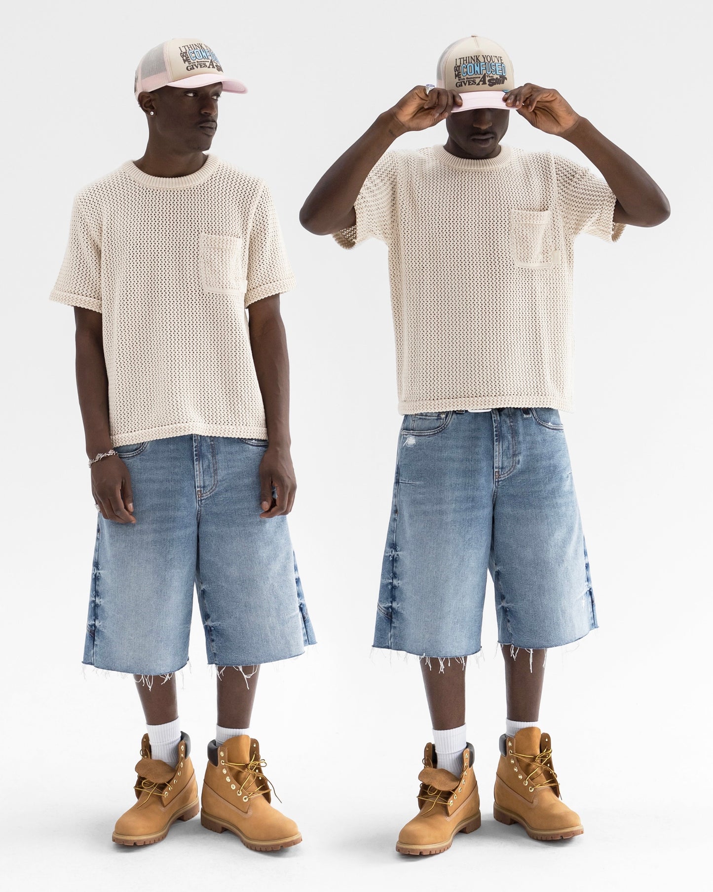 Reaven Cream Knitted T-Shirt