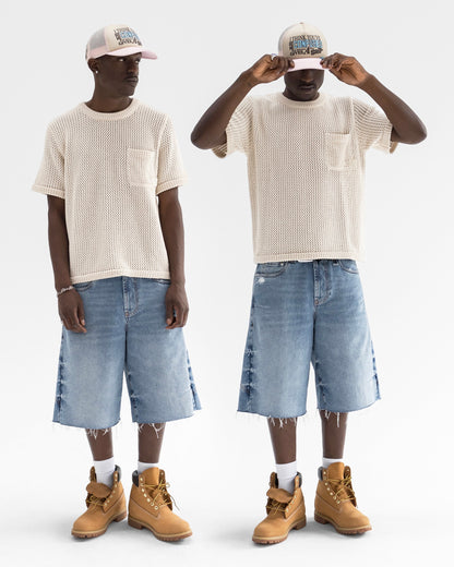Reaven Cream Knitted T-Shirt