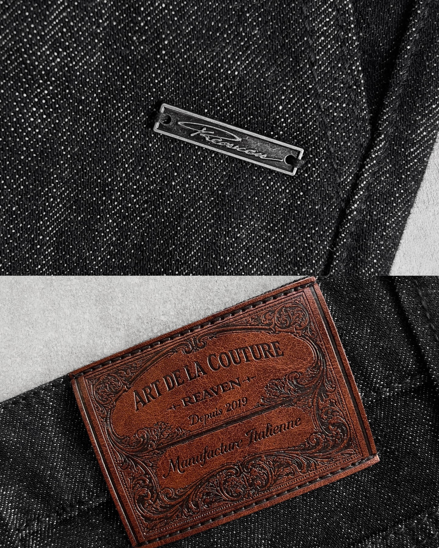Reaven Raw Black Tailored Jorts