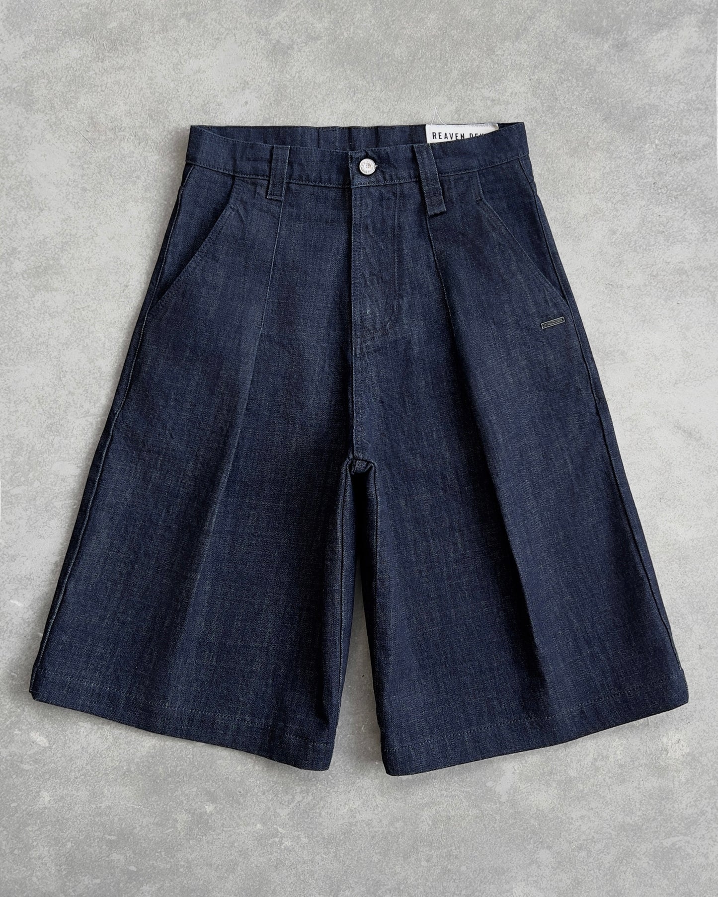 Reaven Raw Blue Tailored Jorts