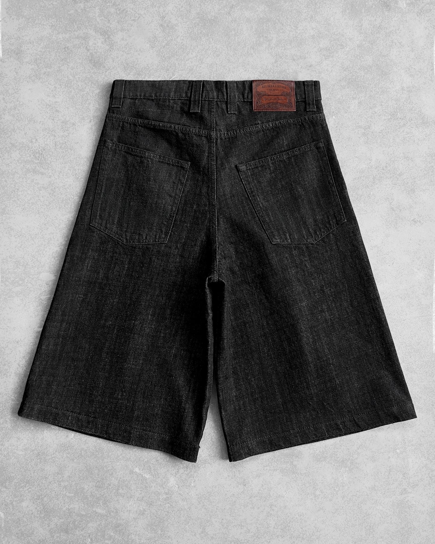 Reaven Raw Black Tailored Jorts