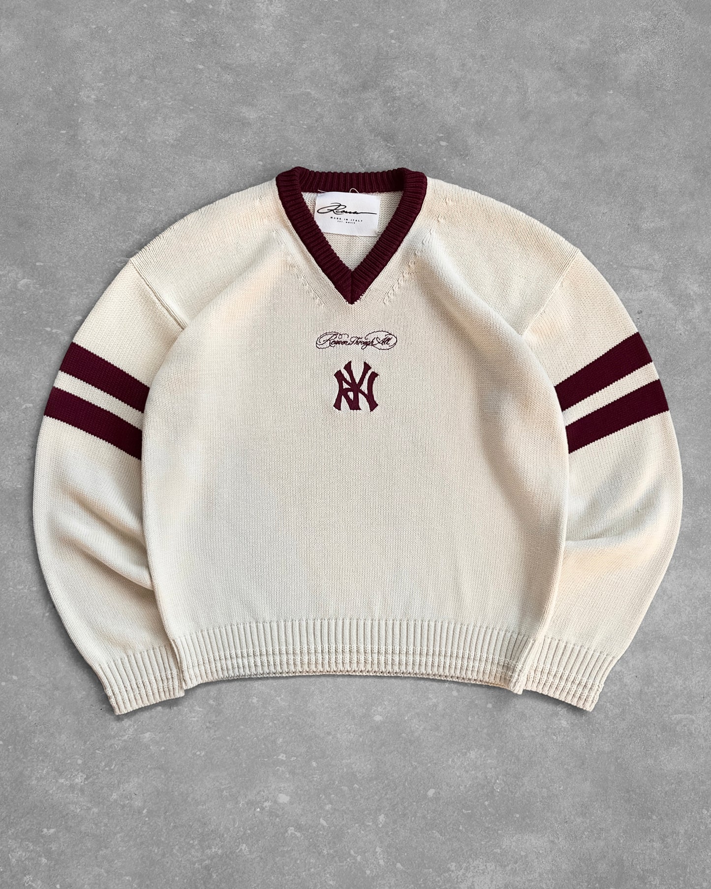 Reaven Cream Red RTA Knit