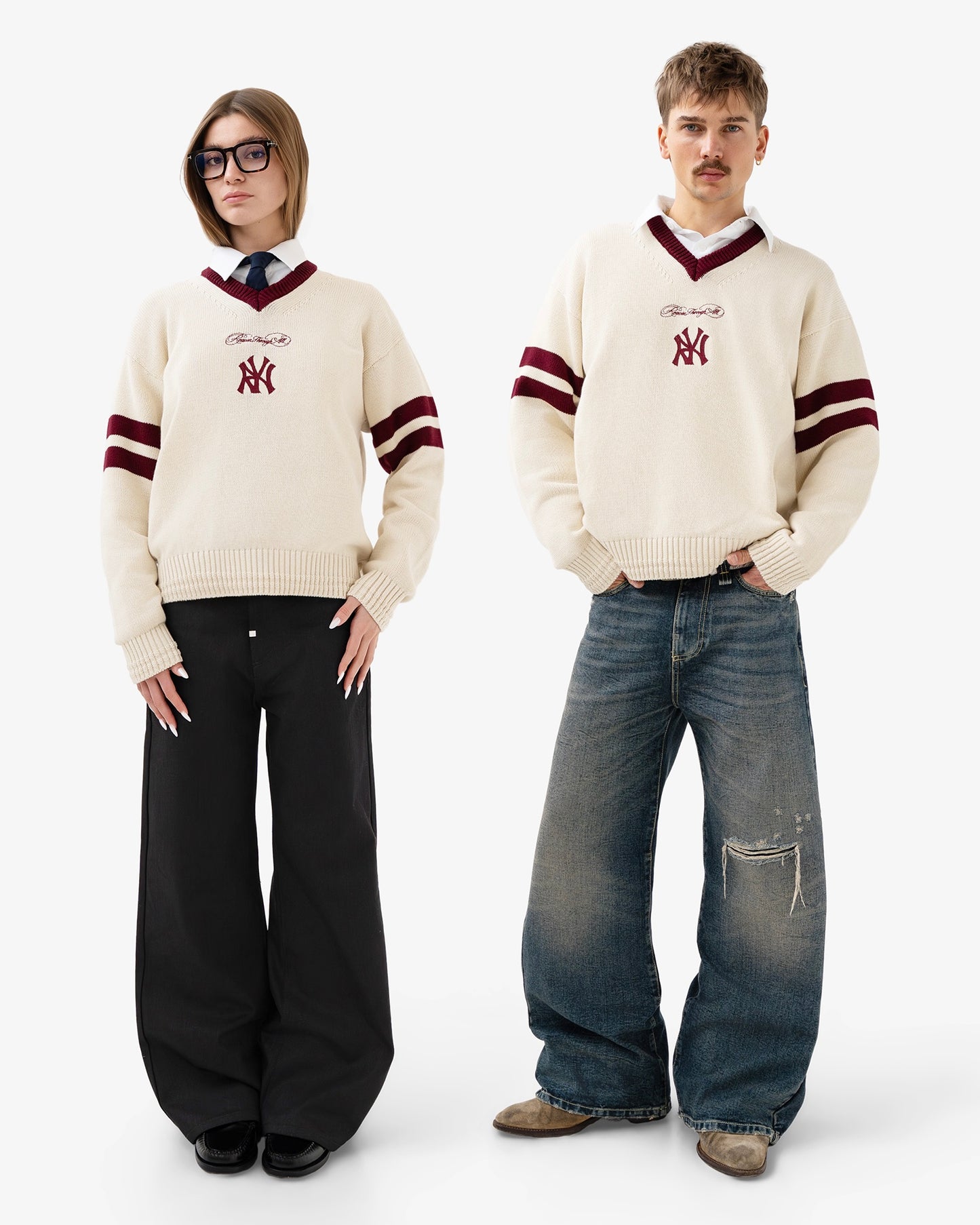 Reaven Cream Red RTA Knit