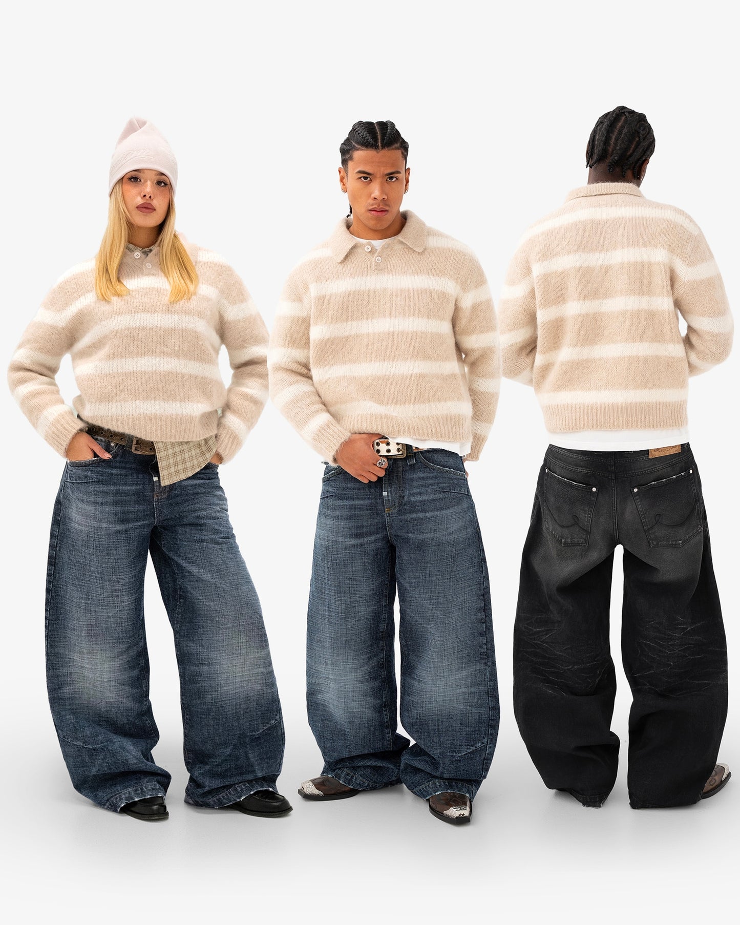 Reaven Caffé Latte Alpaca Polo Knit