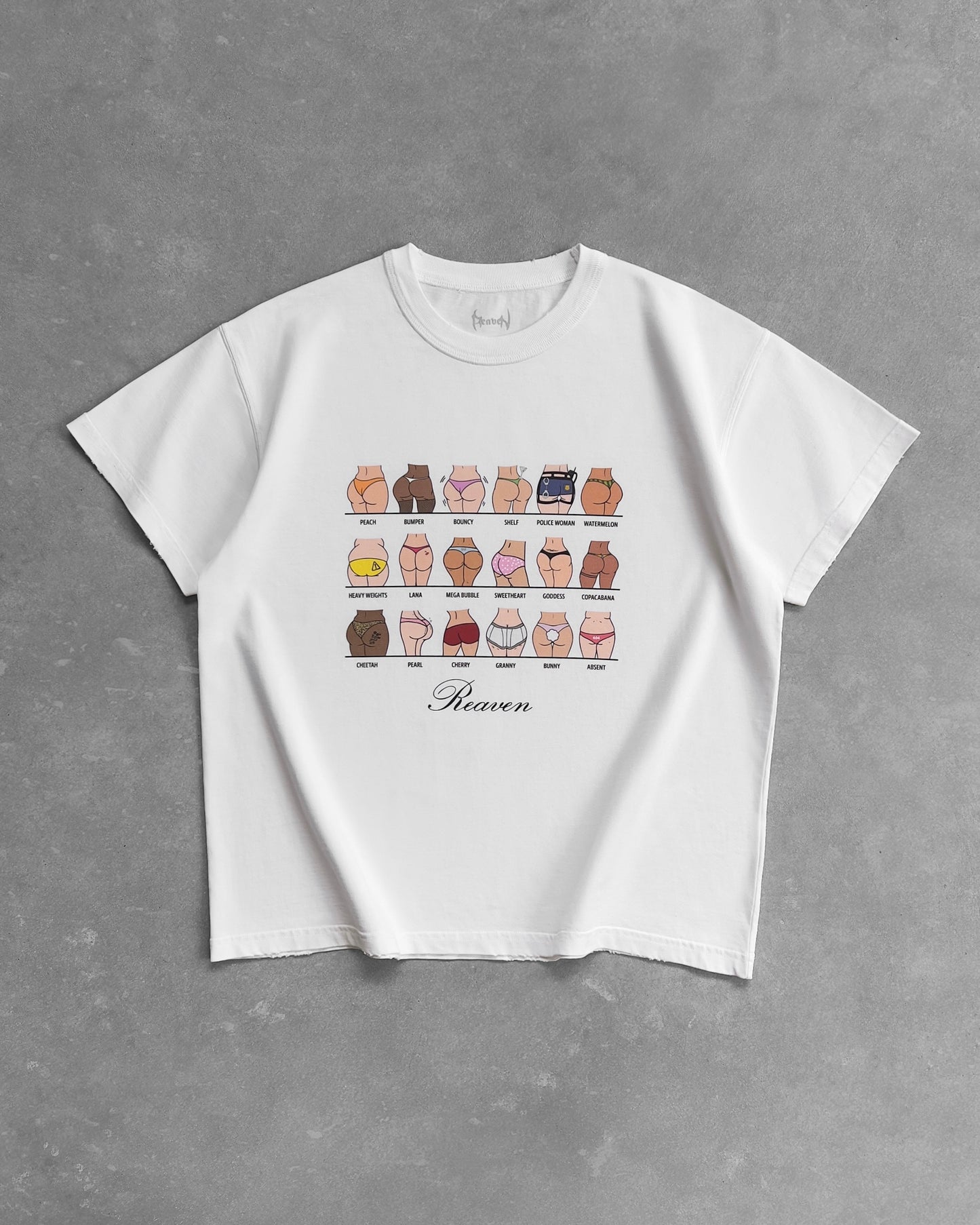 Reaven White Bootypedia T-Shirt