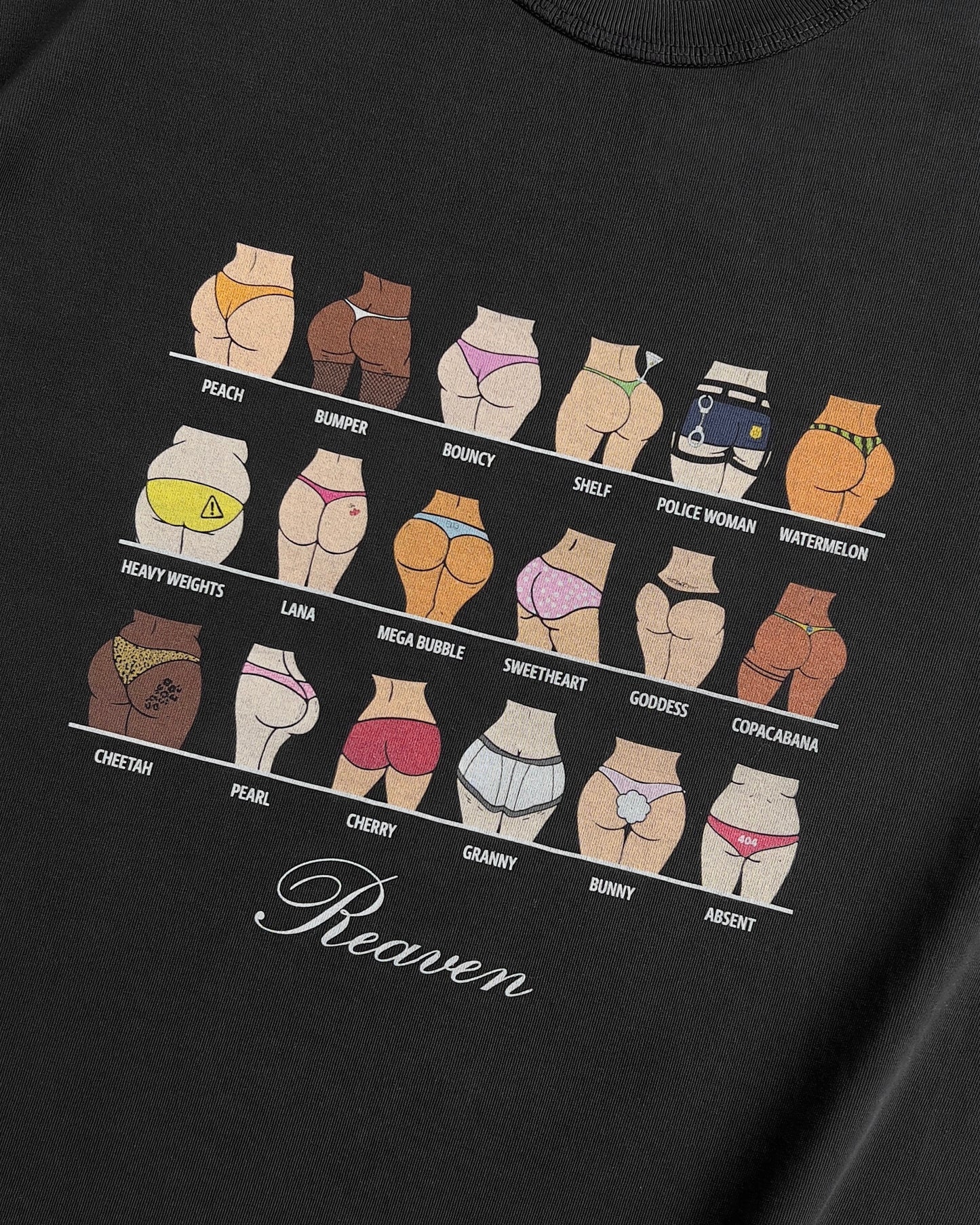 Reaven Black Bootypedia T-Shirt