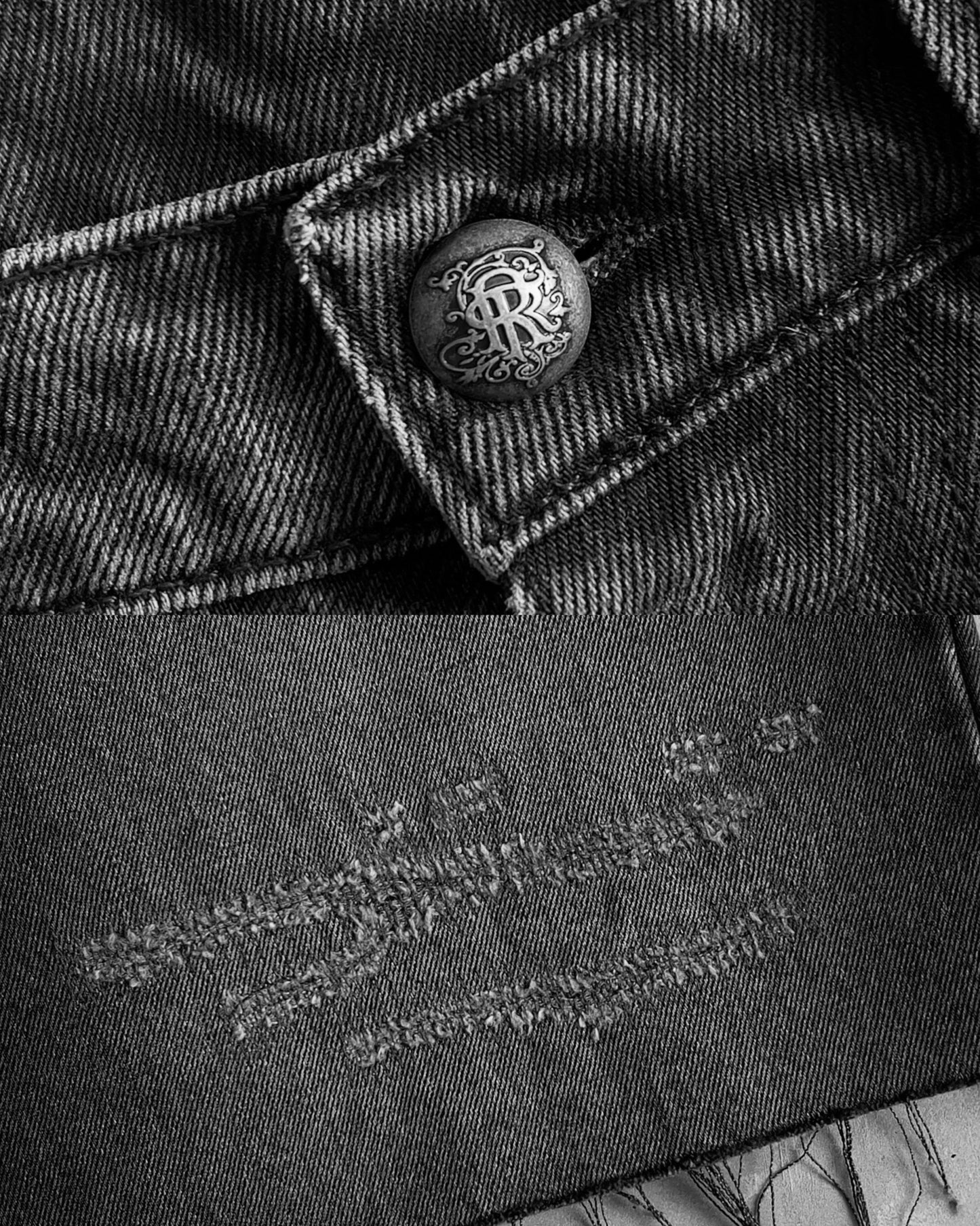 Reaven Mended Stamp Jorts