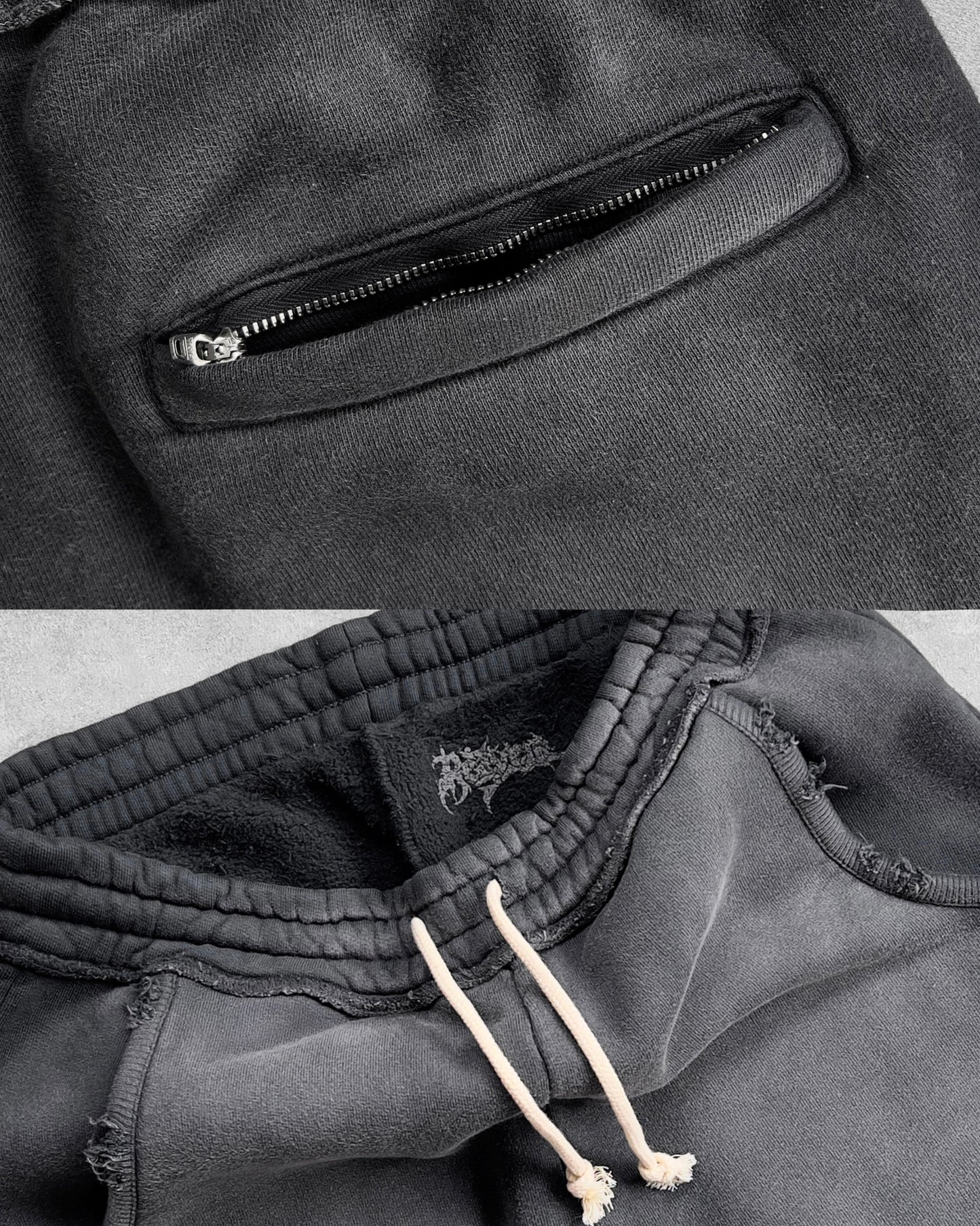 Reaven Washed Black Tribe Sweatpants