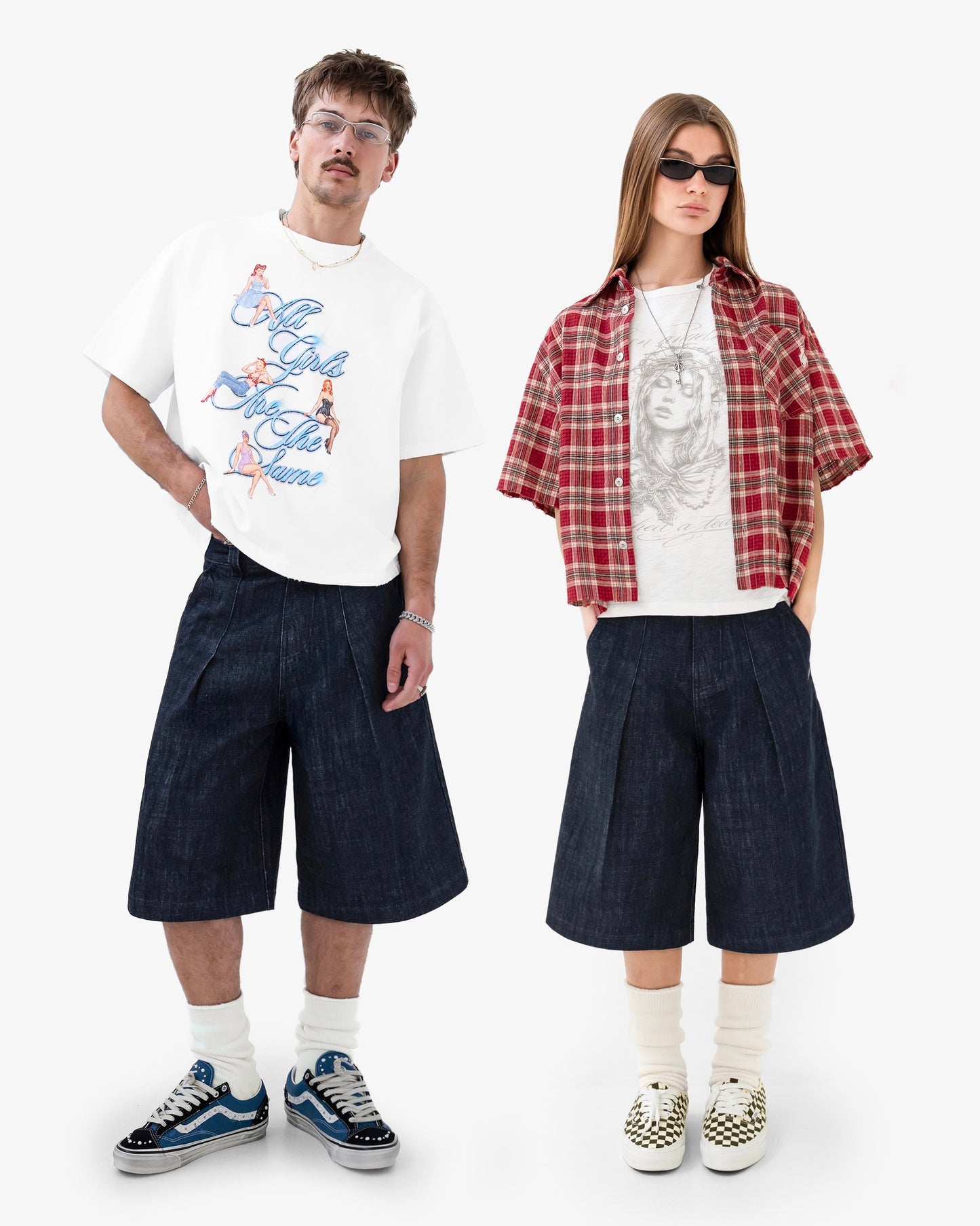 Reaven Raw Blue Tailored Jorts