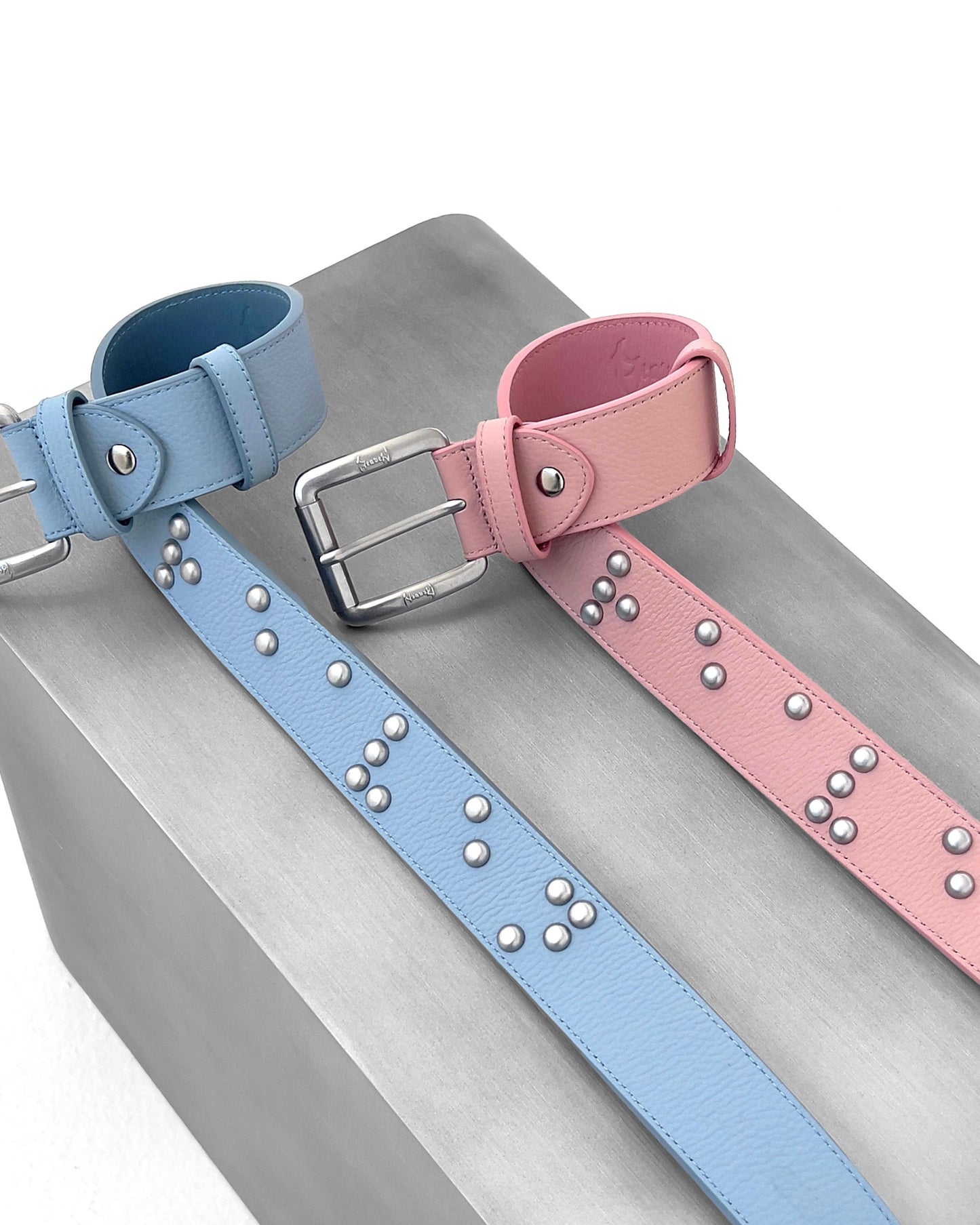 Reaven Pink Braille Belt