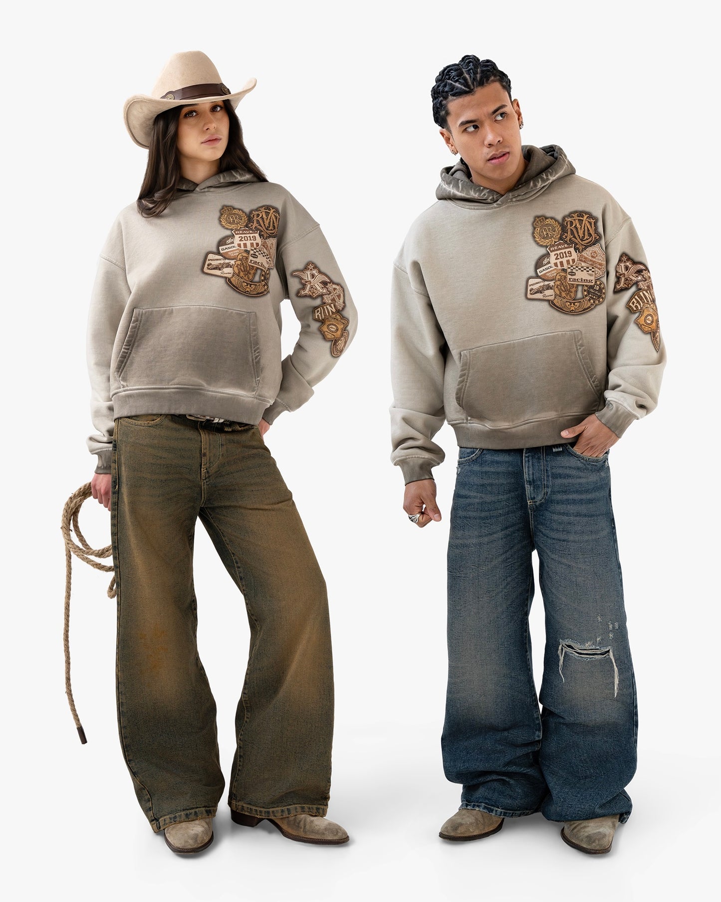 Reaven Brown Archive Hoodie