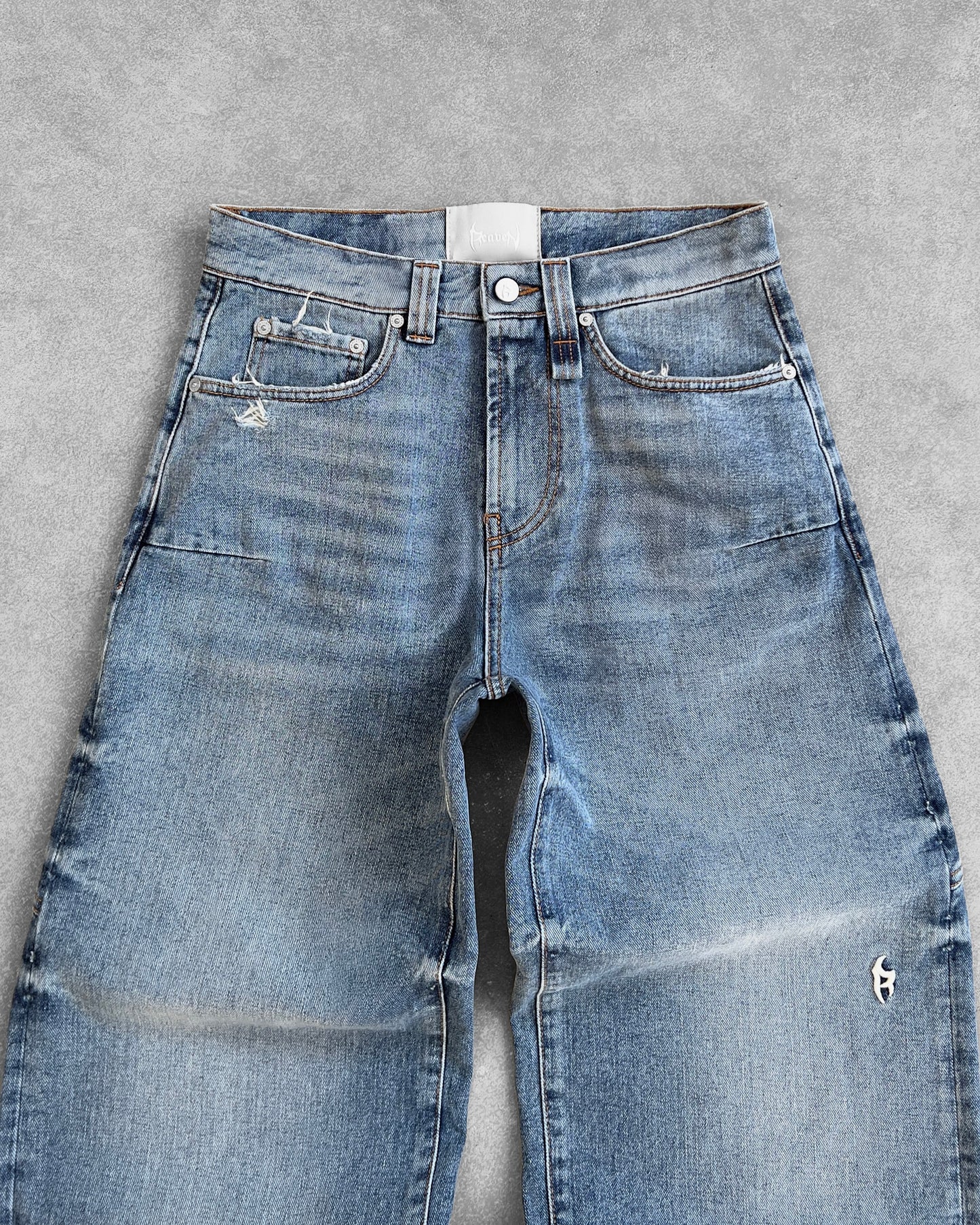 Reaven Washed Blue "JJ" Denim Jeans