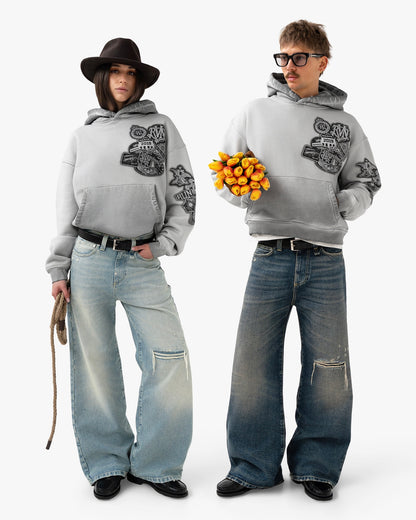 Reaven Grey Archive Hoodie