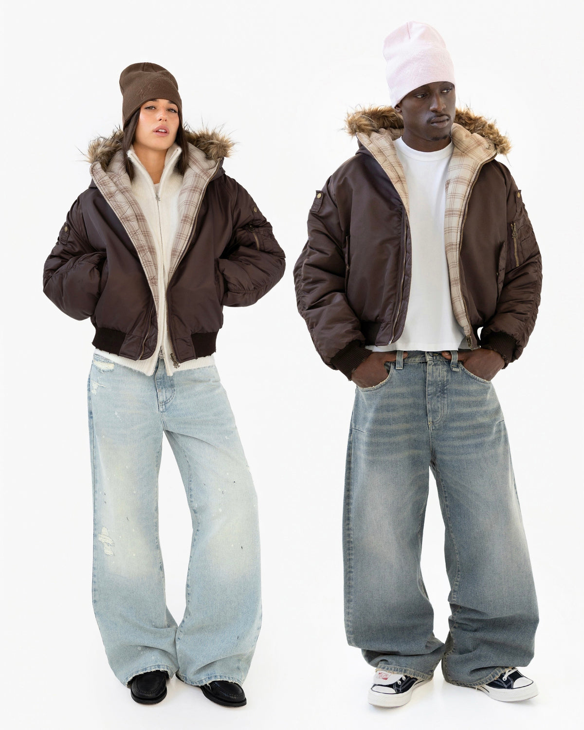 Reaven Fur Bomber Jacket