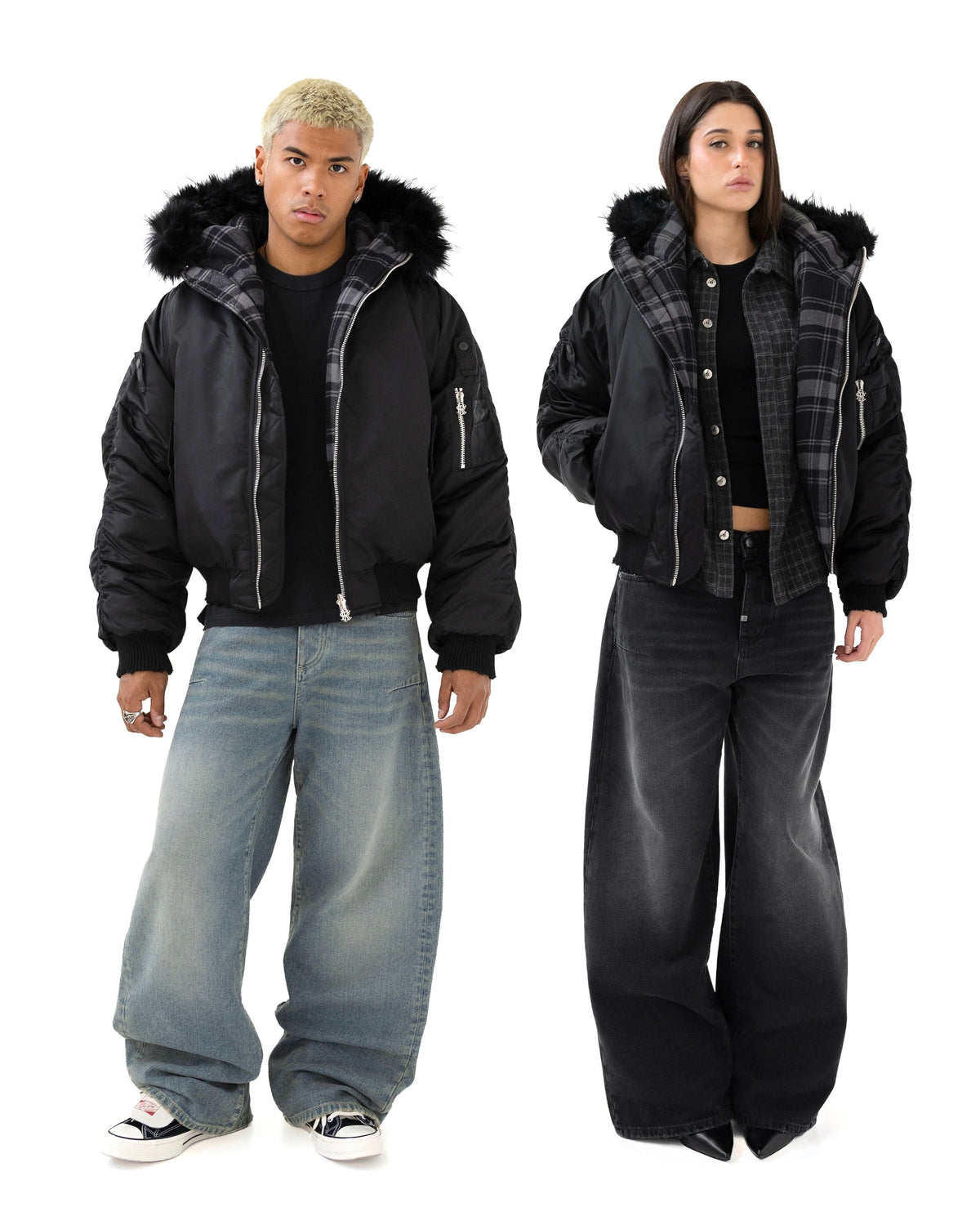 Reaven Fur Bomber Jacket