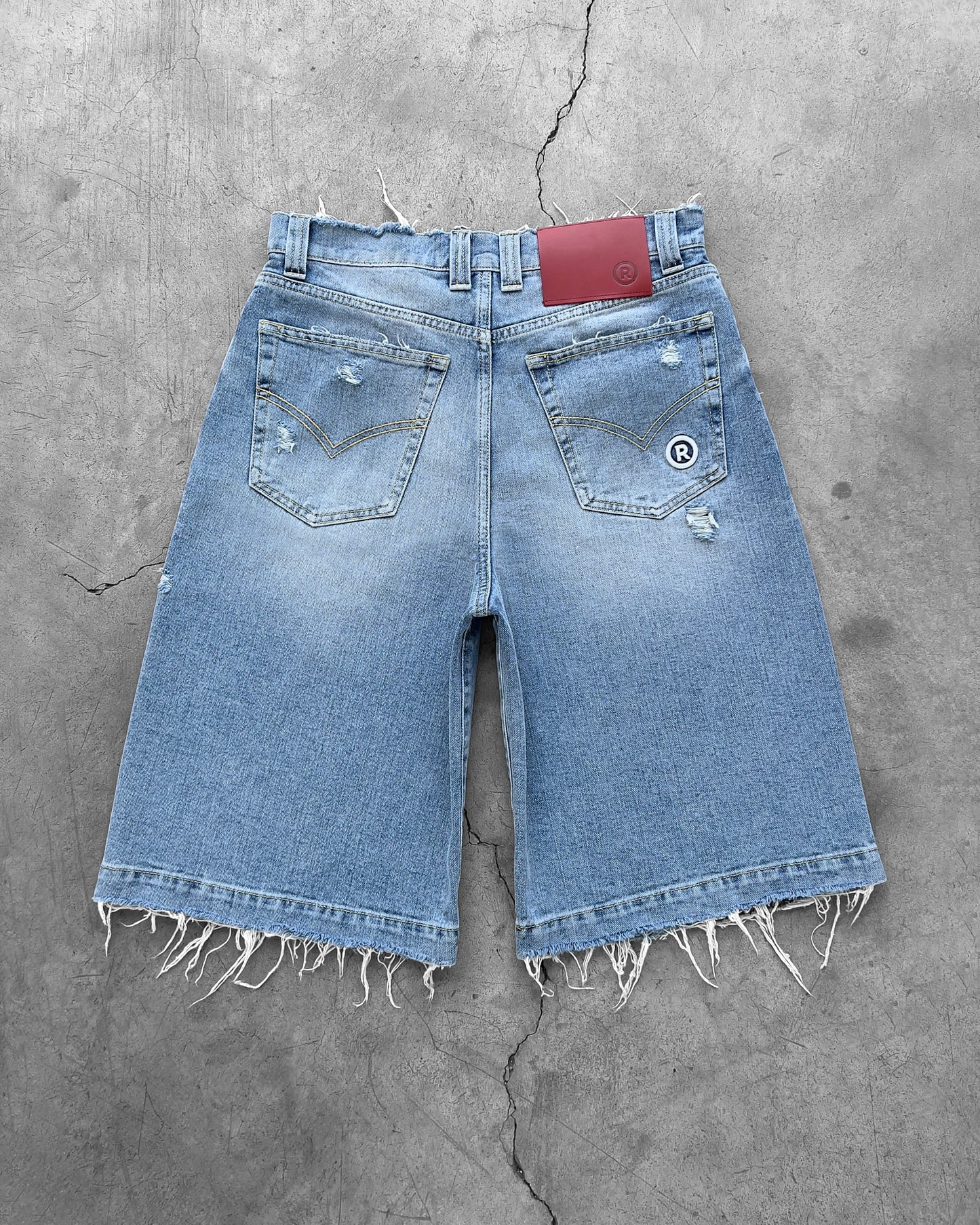Reaven Washed Blue "The Denim Jorts" Jorts