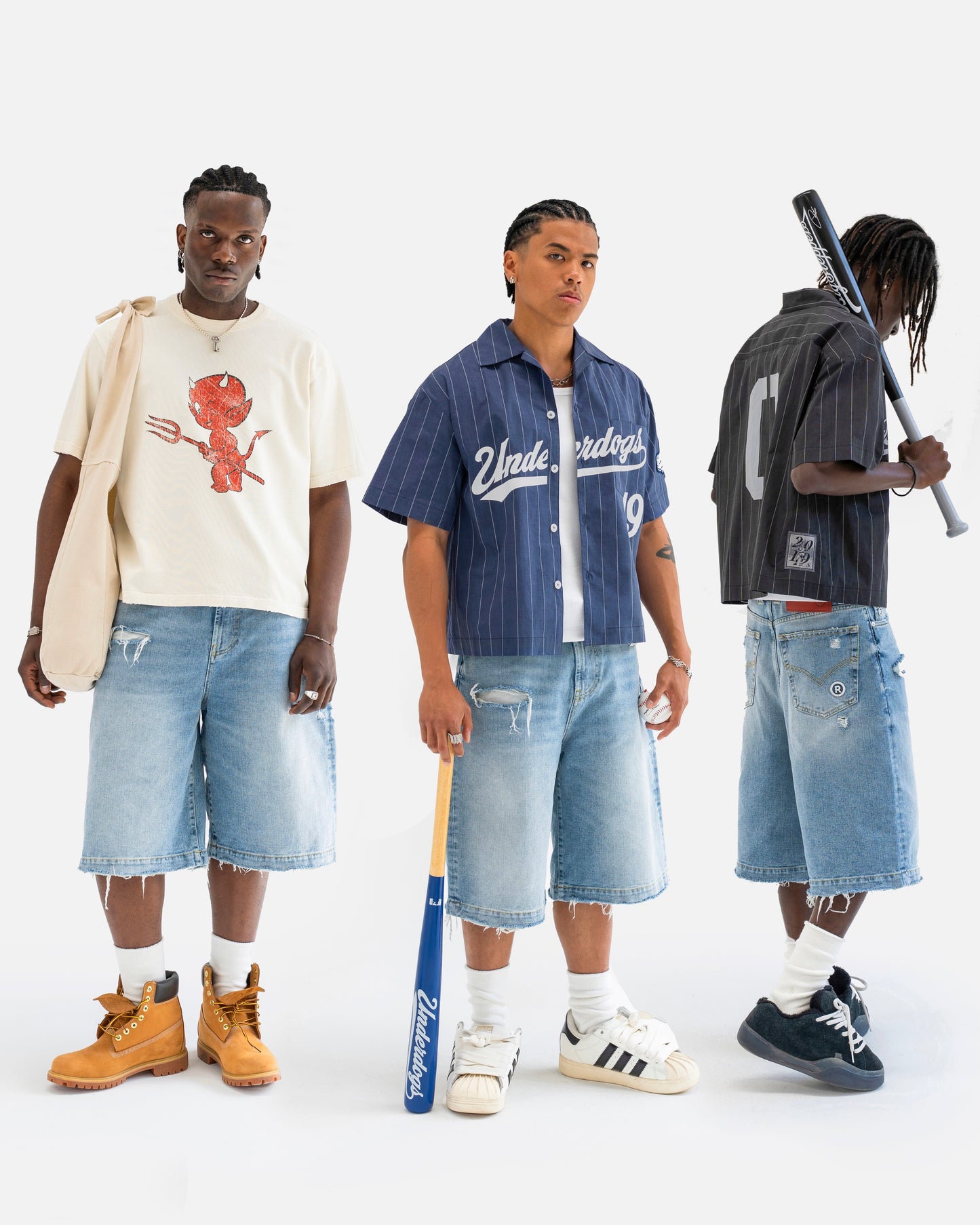 Reaven Washed Blue "The Denim Jorts" Jorts