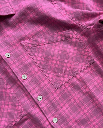 Reaven Pink Overdyed Flannel