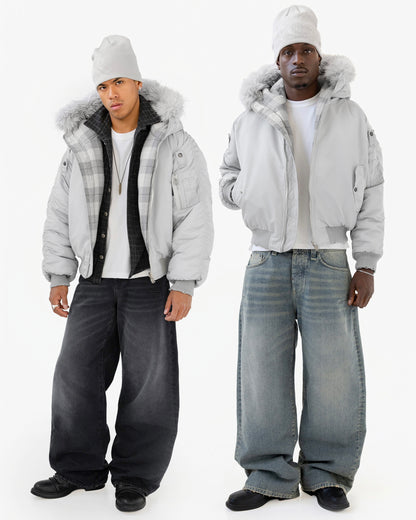 Reaven Fur Bomber Jacket