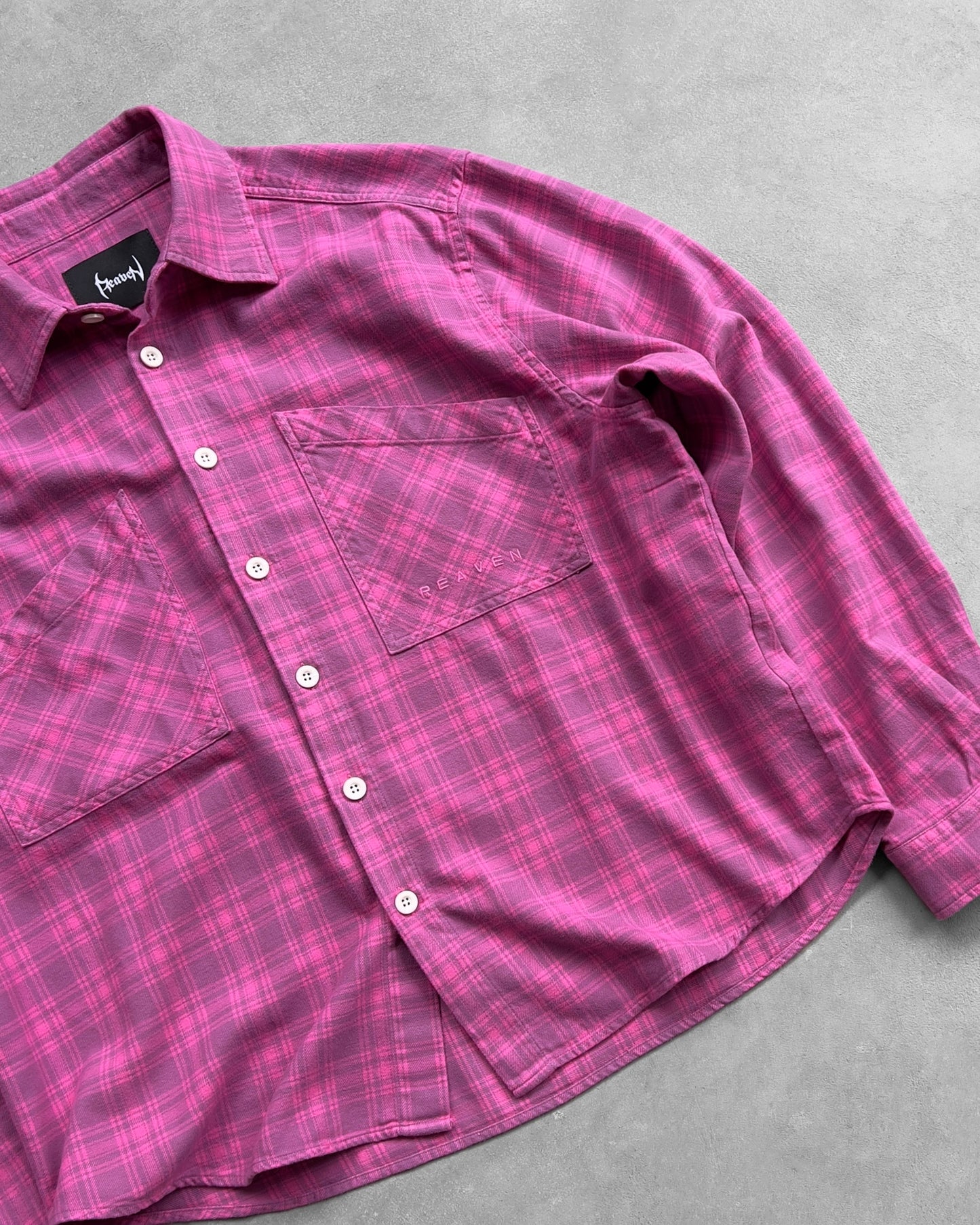 Reaven Pink Overdyed Flannel