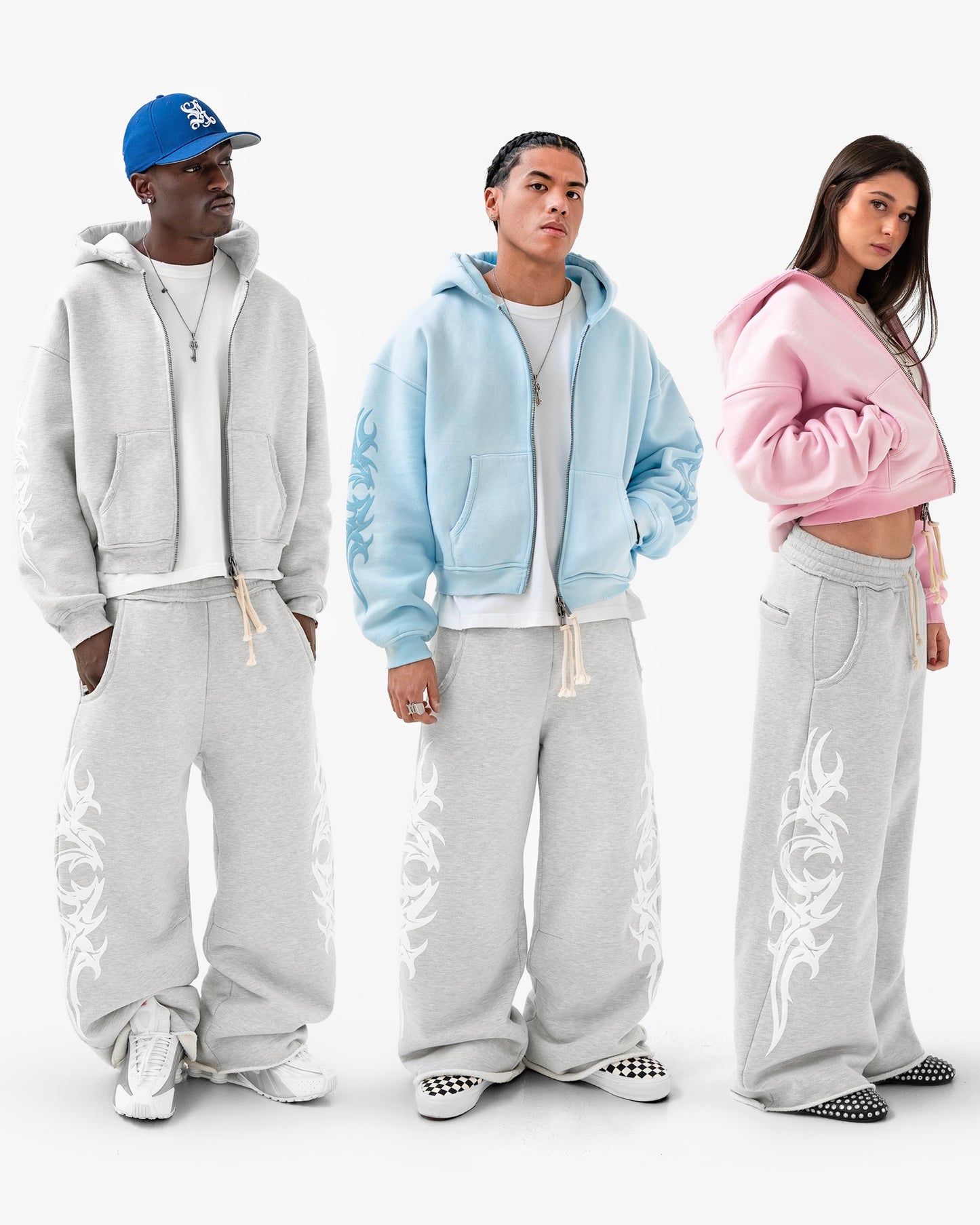 Reaven Heather Grey Tribe Sweatpants