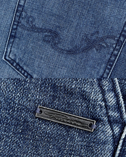 Reaven Washed Blue Tailored Jorts