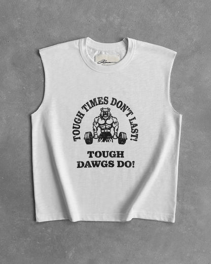 Reaven White Gym Tank