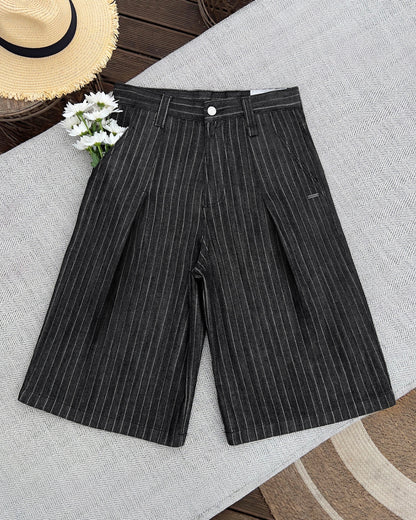 Reaven Pinstripe Tailored Jorts