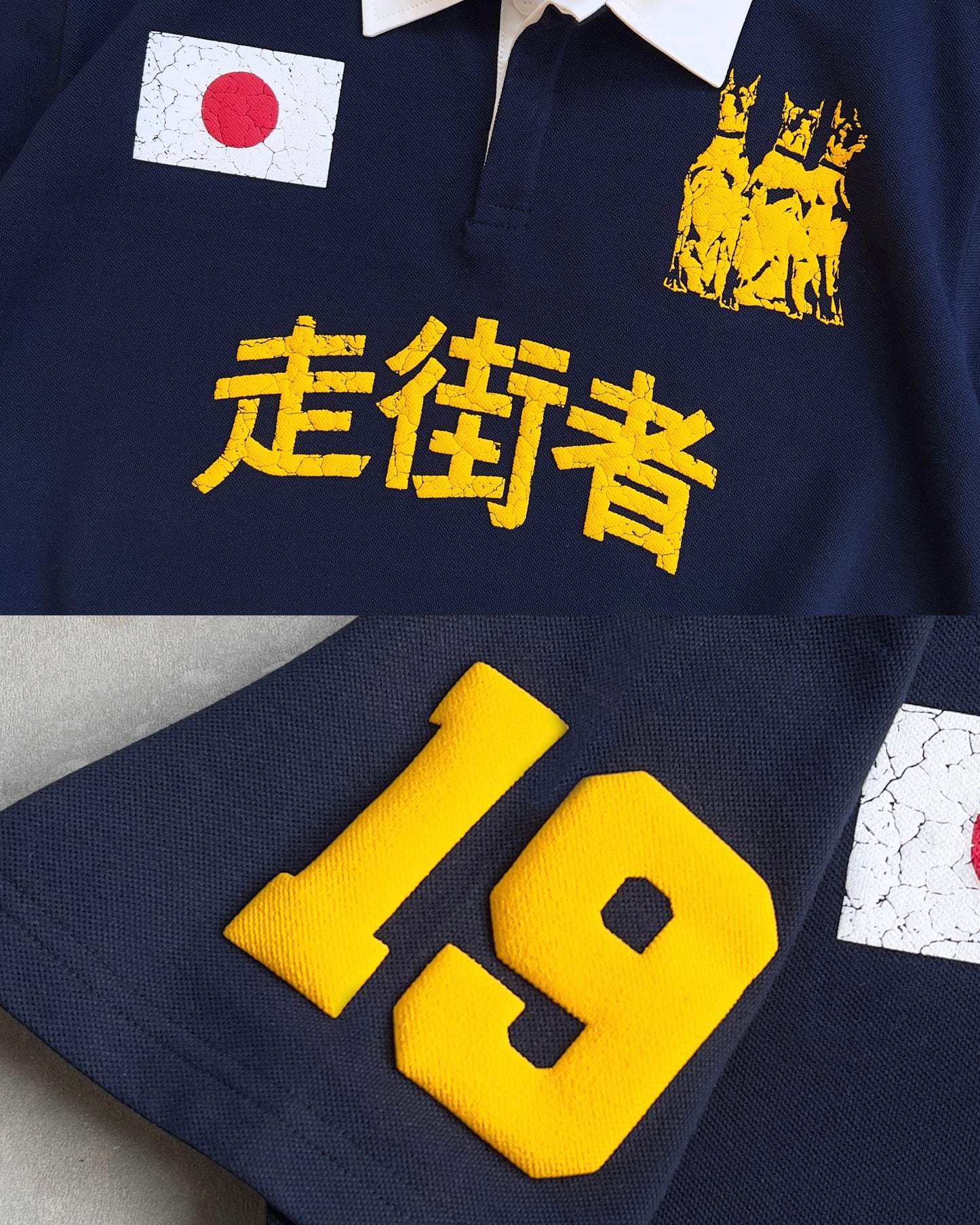Reaven Navy Run Tha Streetz Polo