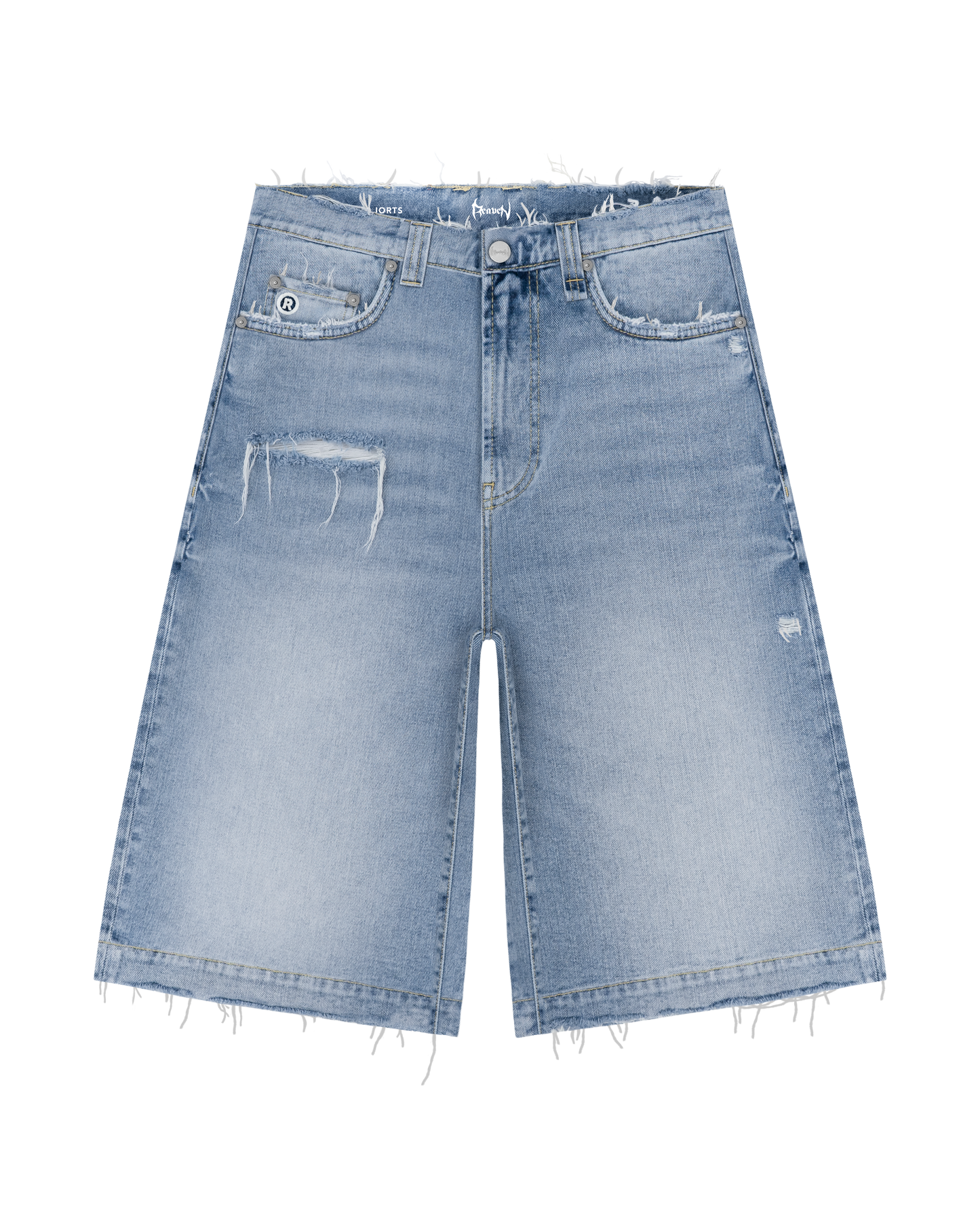 Reaven Washed Blue "The Denim Jorts" Jorts
