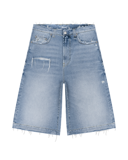 Reaven Washed Blue "The Denim Jorts" Jorts