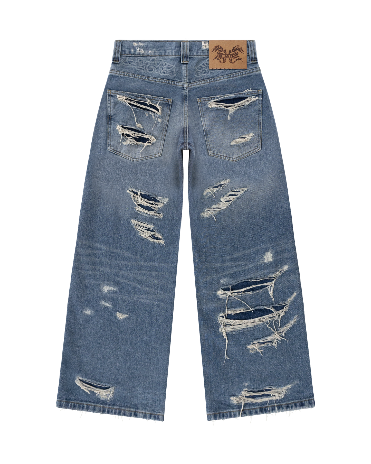 Reaven Washed Blue Draco Denim Jeans
