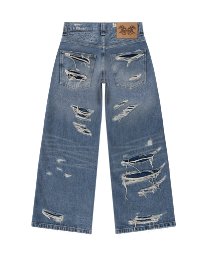 Reaven Washed Blue Draco Denim Jeans