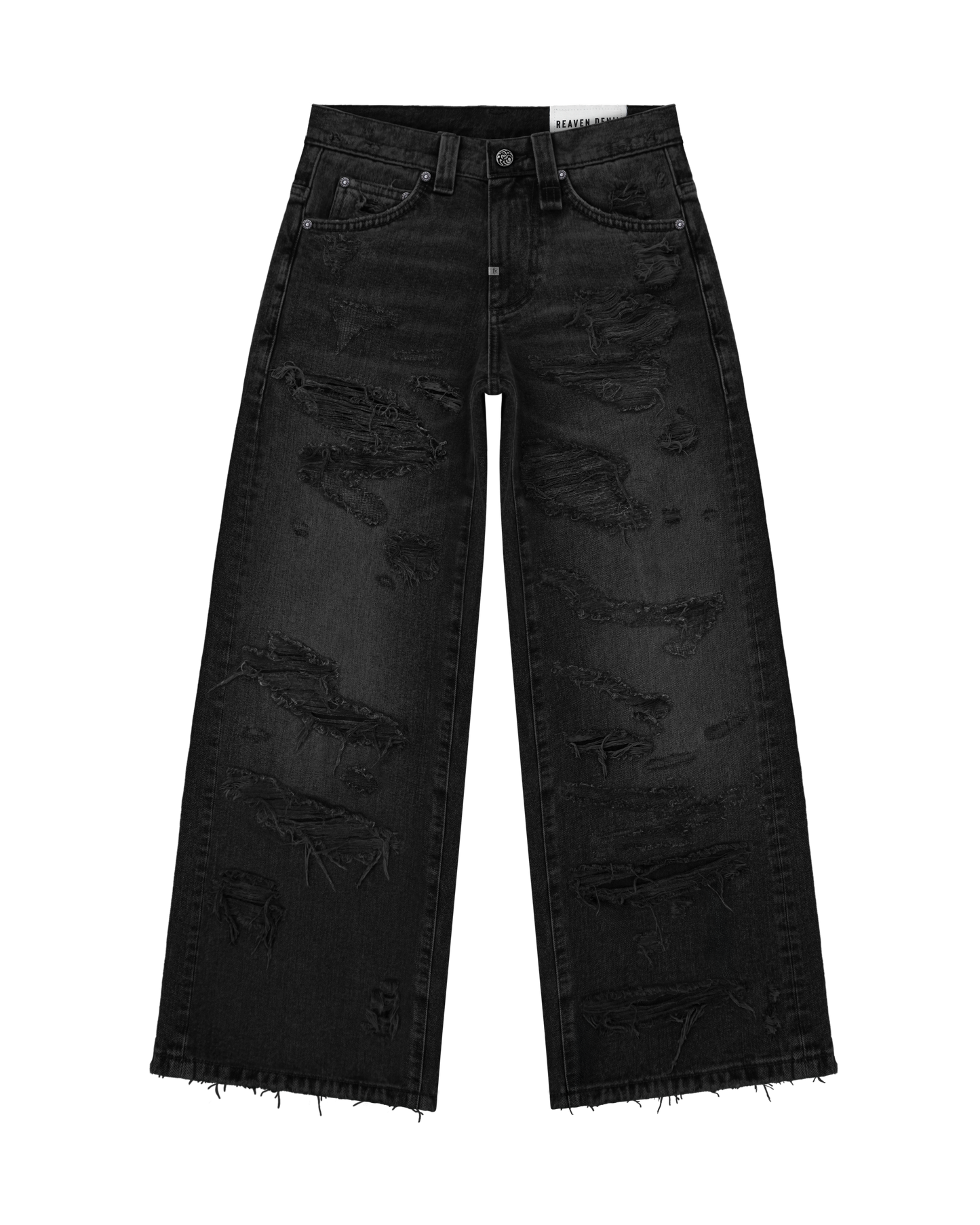 Reaven Washed Black Draco Denim Jeans