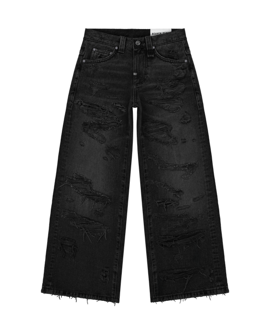 Reaven Washed Black Draco Denim Jeans