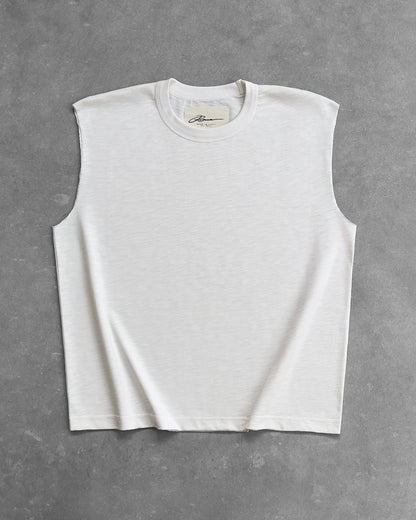 Reaven White Muscle Tank