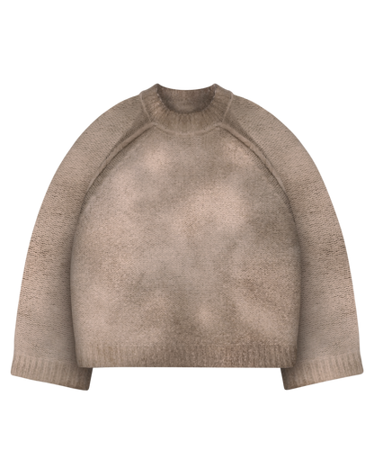 Reaven Mocha Brown Nuvola Mohair Knit