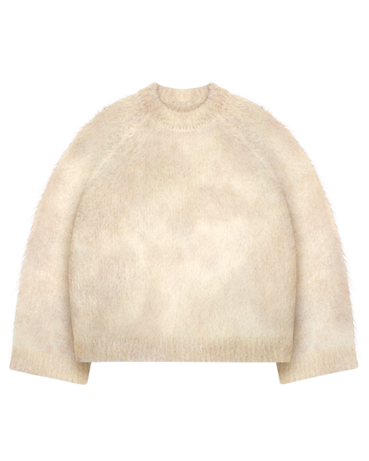 Reaven Vanilla Cream Nuvola Mohair Knit