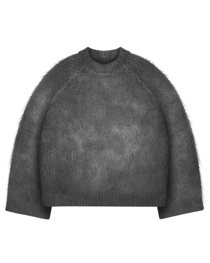 Reaven Onyx Grey Nuvola Mohair Knit