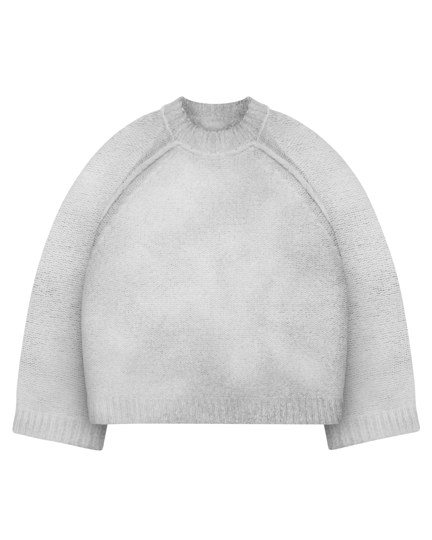 Reaven Pearl Grey Nuvola Mohair Knit