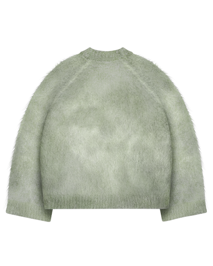 Reaven Matcha Green Nuvola Mohair Knit