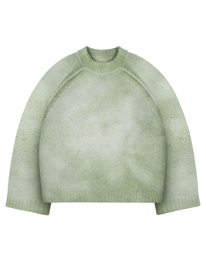 Reaven Matcha Green Nuvola Mohair Knit