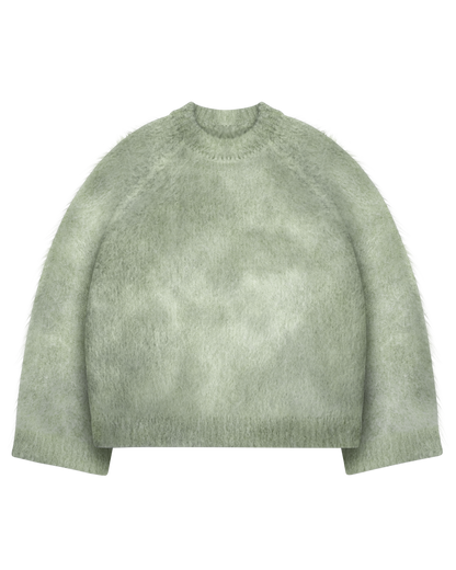 Reaven Matcha Green Nuvola Mohair Knit