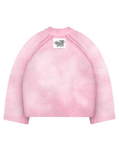 Reaven Baby Pink Nuvola Mohair Knit