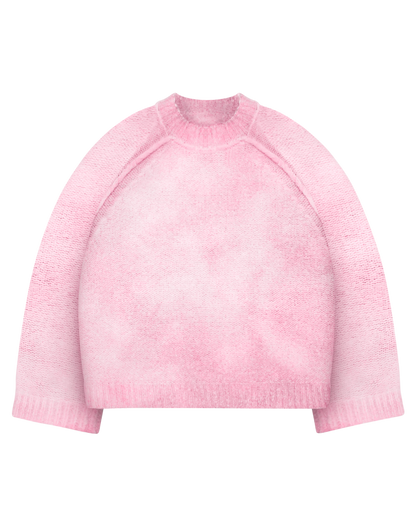 Reaven Baby Pink Nuvola Mohair Knit