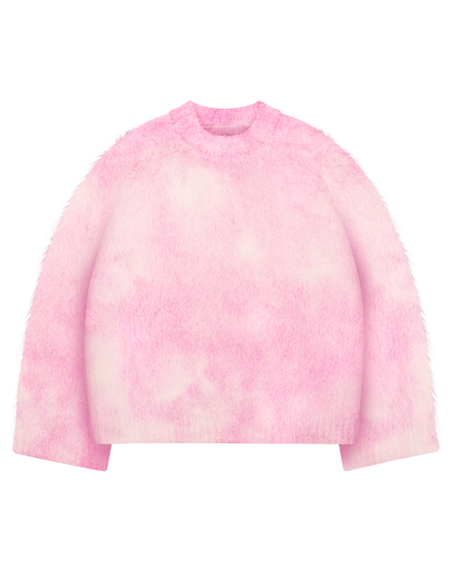 Reaven Baby Pink Nuvola Mohair Knit