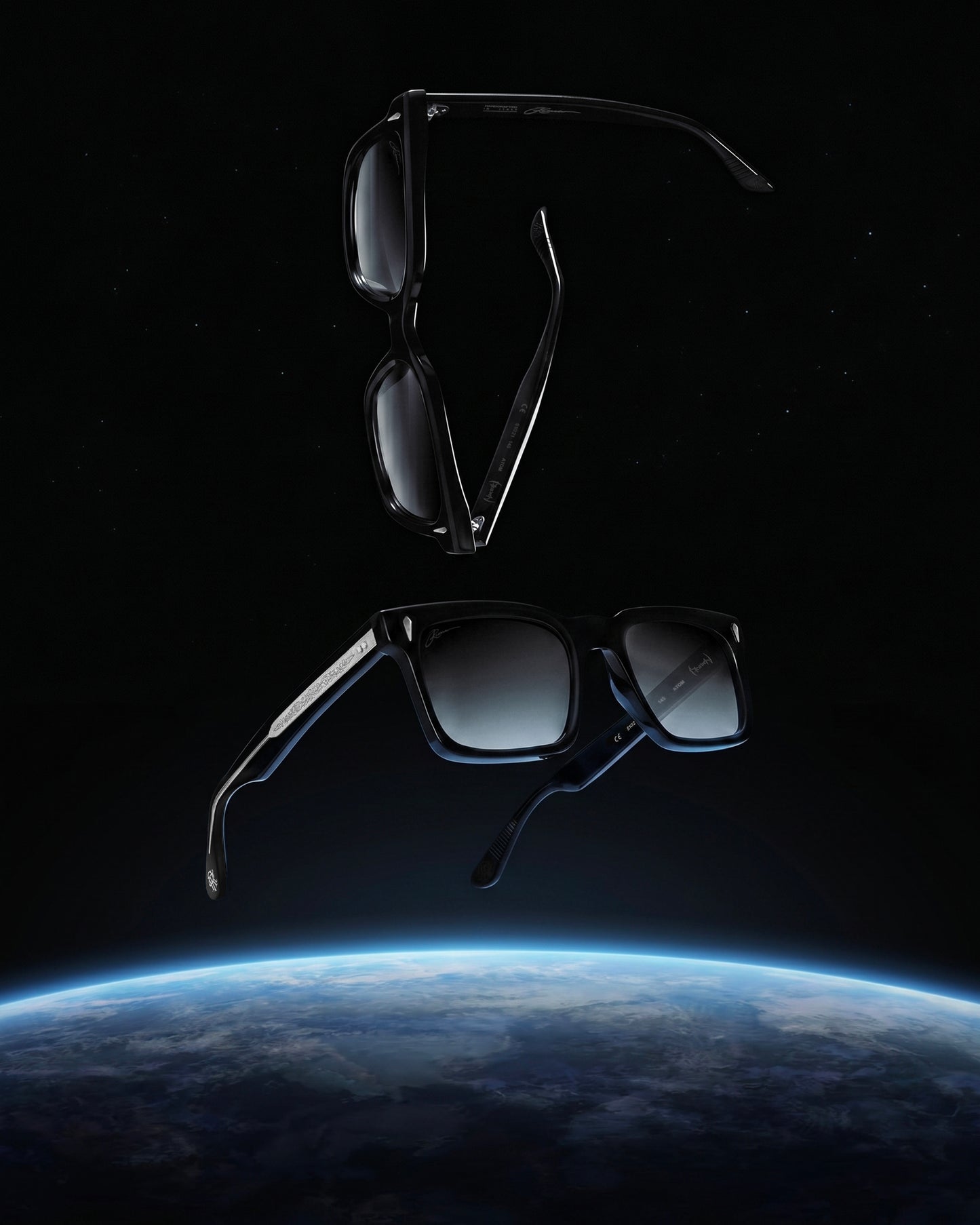 Reaven Black Atom Sunglasses